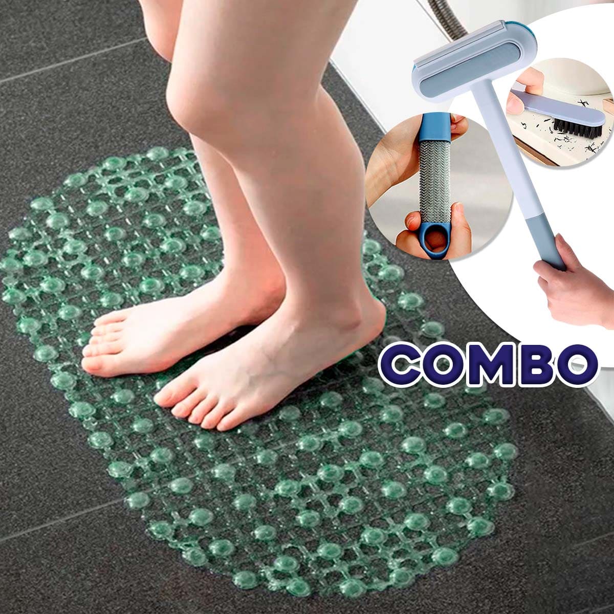 Miniatura 2 de Tapete De Baño + Limpiador 4 en 1 COMBLT